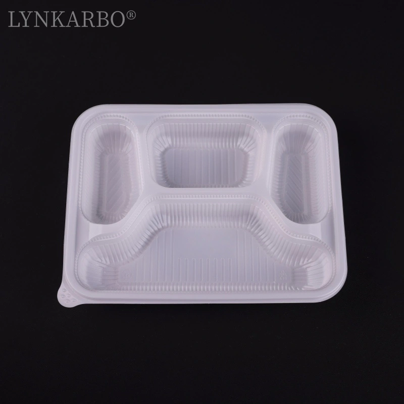 CPLA matbehållare med fyra fack